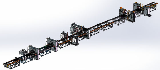 Panel grzejnika 450KW Automatyczna linia produkcyjna do spawania 120m / min