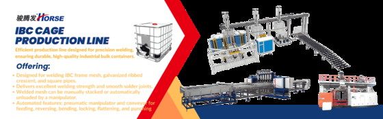 Automatyczna linia produkcyjna IBC w stalowej ramie, beczka