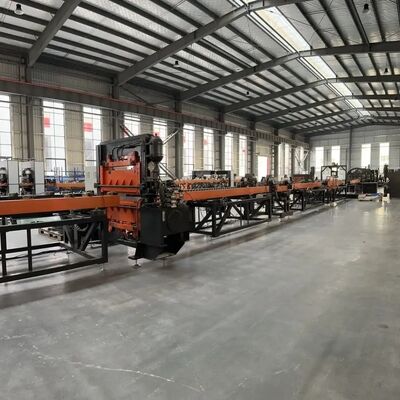 Automatic loading and unloading and fully automatic steel plate radiator and cooler production line