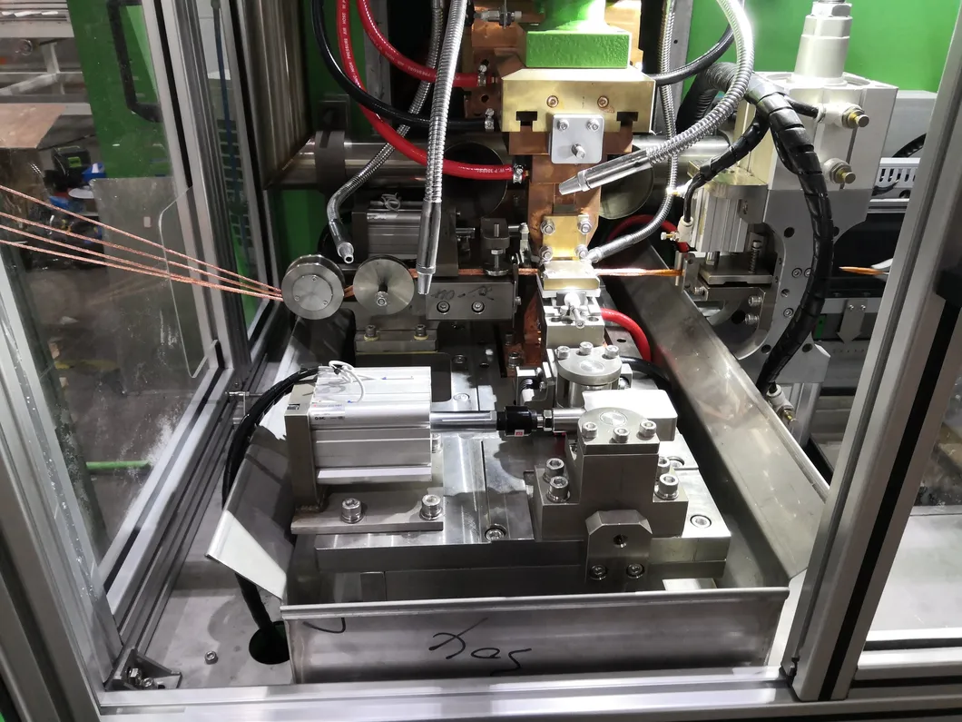 Spawarka drutowa 120KVA Automatyczna spawarka do cięcia miedzi metalicznej linii 3