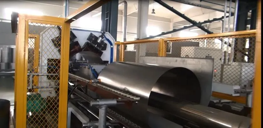 200L Stalowe bębny maszyny do produkcji stalowych beczek Linia produkcyjna 3