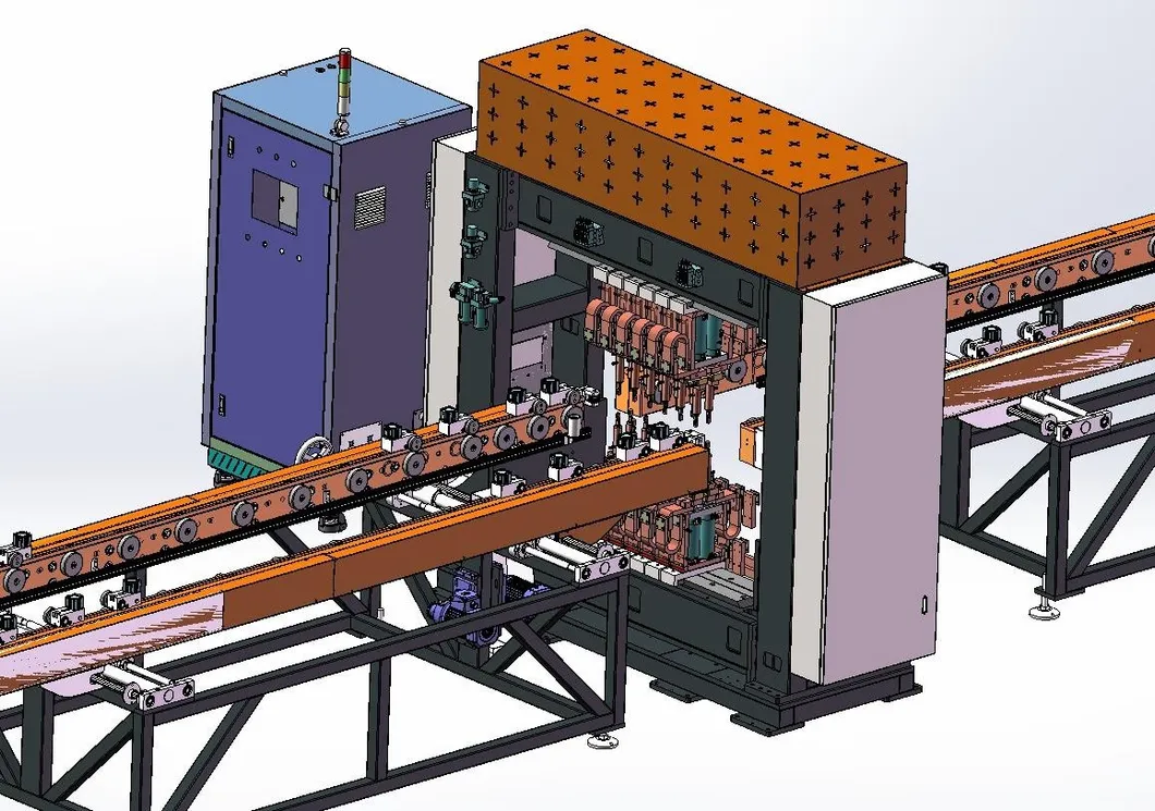 Zautomatyzowana linia produkcyjna do żeber chłodzących transformatory 6