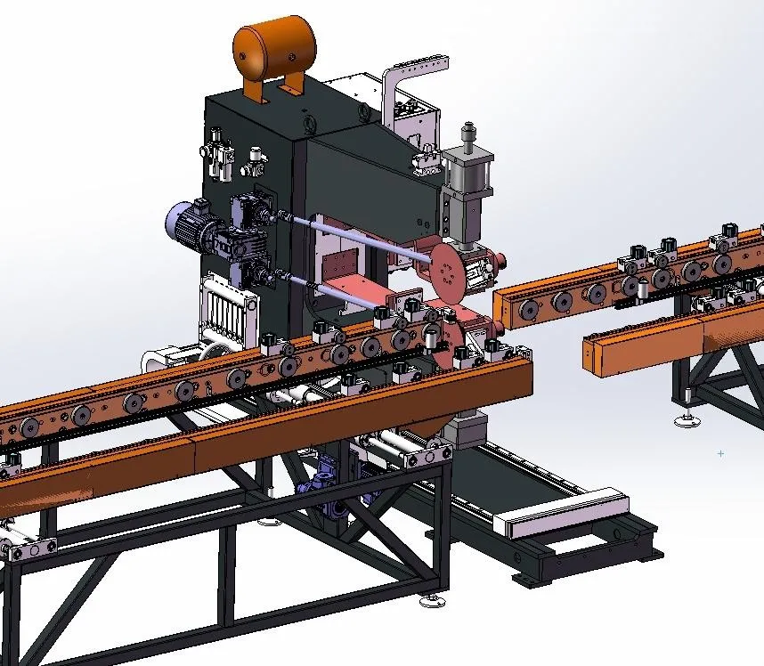 Zautomatyzowana linia produkcyjna do żeber chłodzących transformatory 8